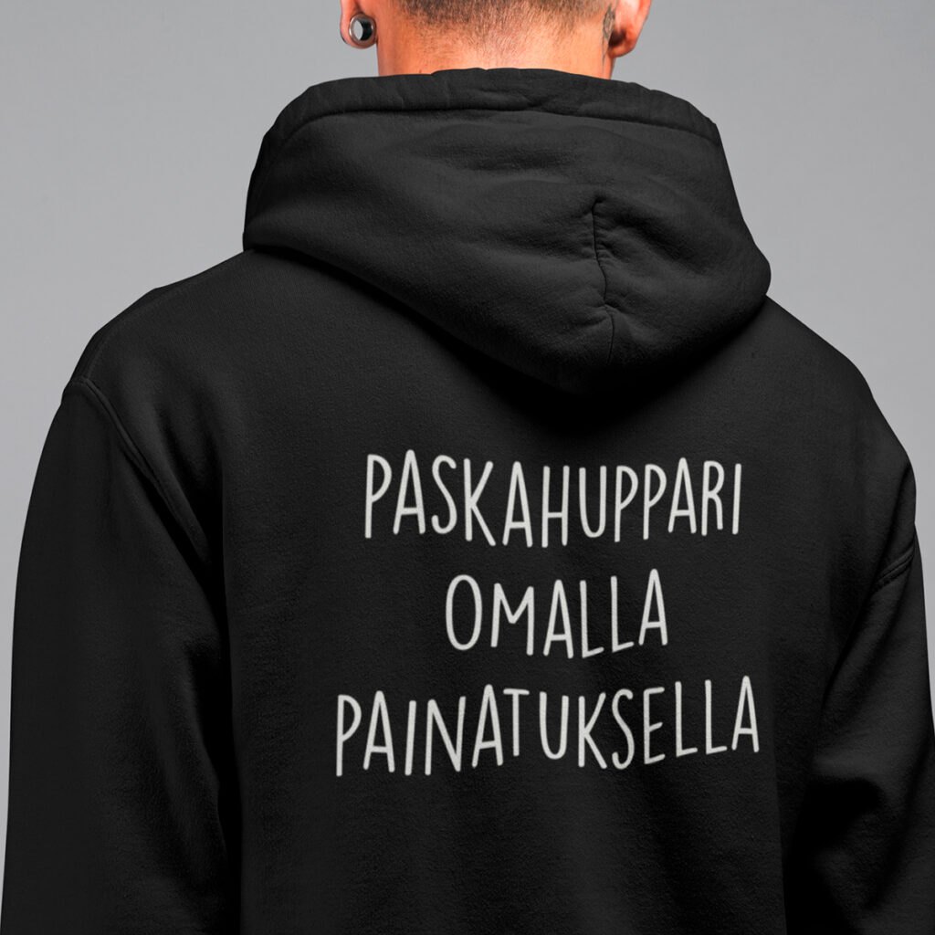 Sun Oma Painatus unisex Vetoketjuhuppari Painatuksella Paskakauppa