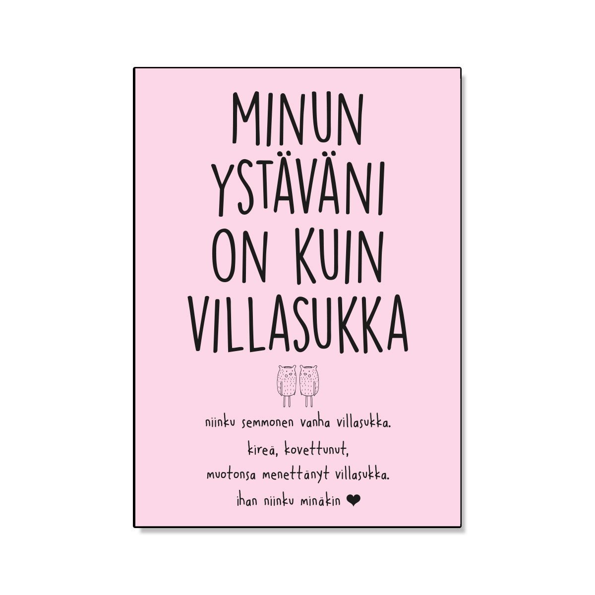 Vanha Villasukka postikortti Paskakauppa Vanha Villasukka postikortti Paskakauppa
