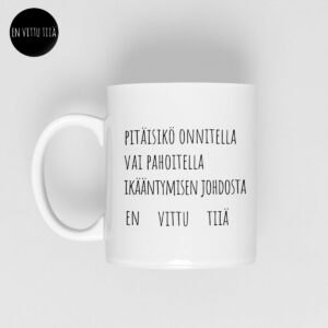 Ikääntyminen｜En vittu tiiä-muki