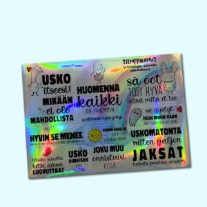 Paskakaupan tsemppitarrat, motivaatiotarrat.