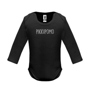 musta vauvan body johon saa oman painatuksen
