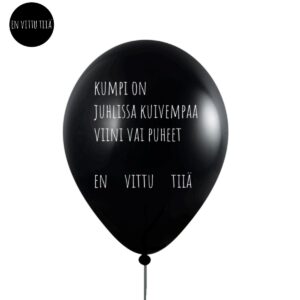 Kumpi on juhlissa kuivempaa, viini vai puheet en vittu tiiä.