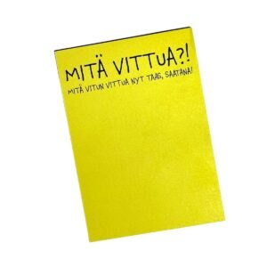keltainen muistivihko, paskakaupan muistio