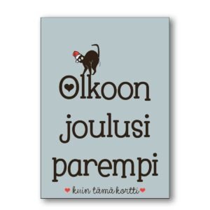 Paskakaupan joulukortti, olkoon joulusi parempi